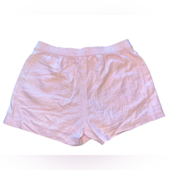 J. Crew Pink Linen Blend Cargo Shorts with Elastic Drawstring Waistband Size S - Picture 3 of 7